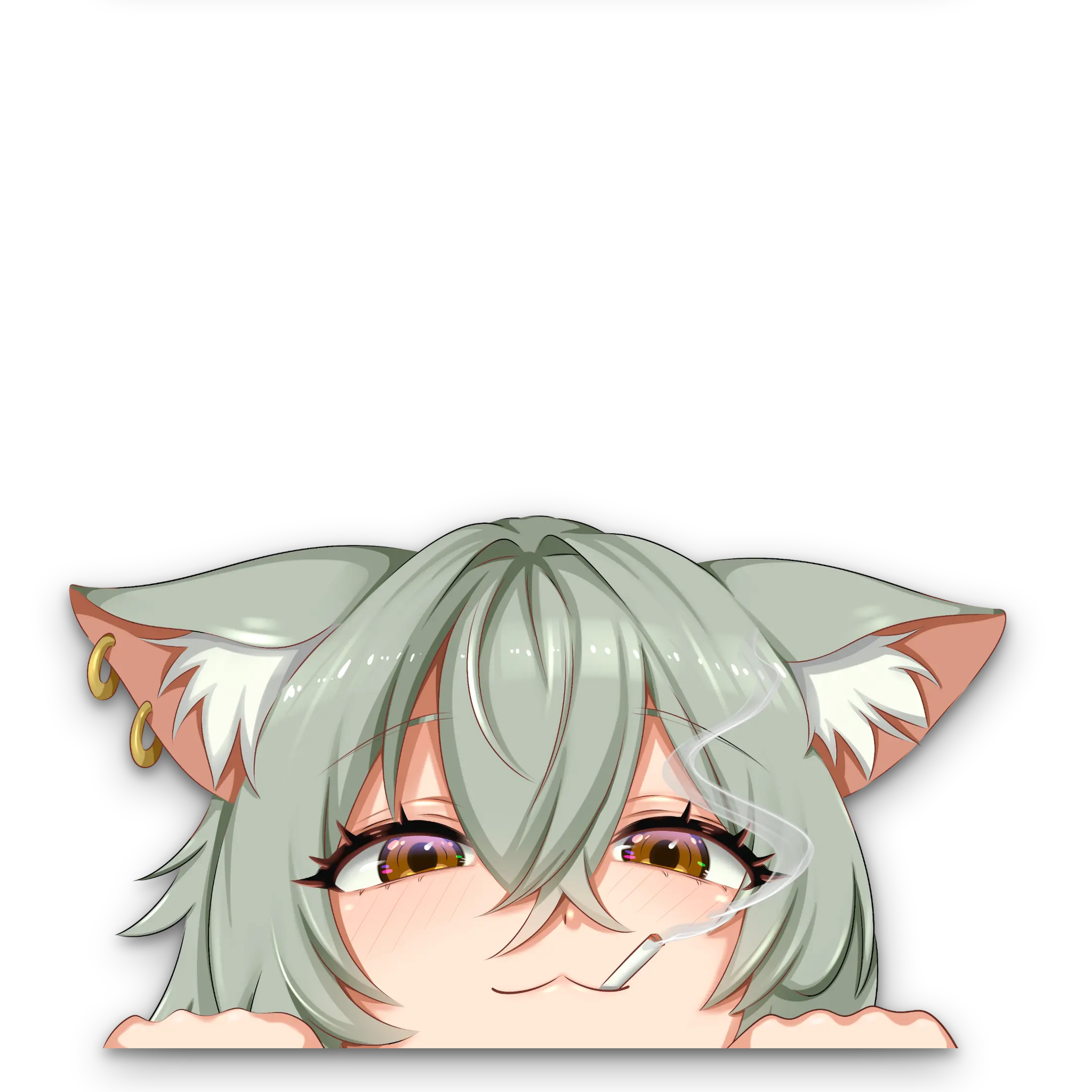 Chainsmoker Cat Peeker