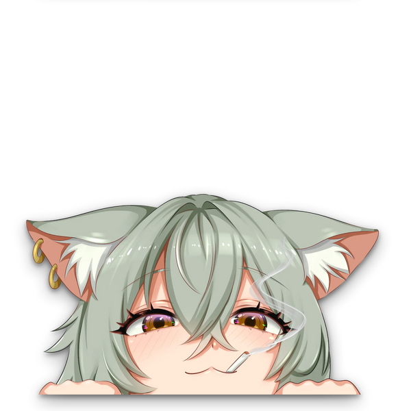 Chainsmoker Cat Peeker